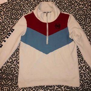 PINK Quarter zip sweater